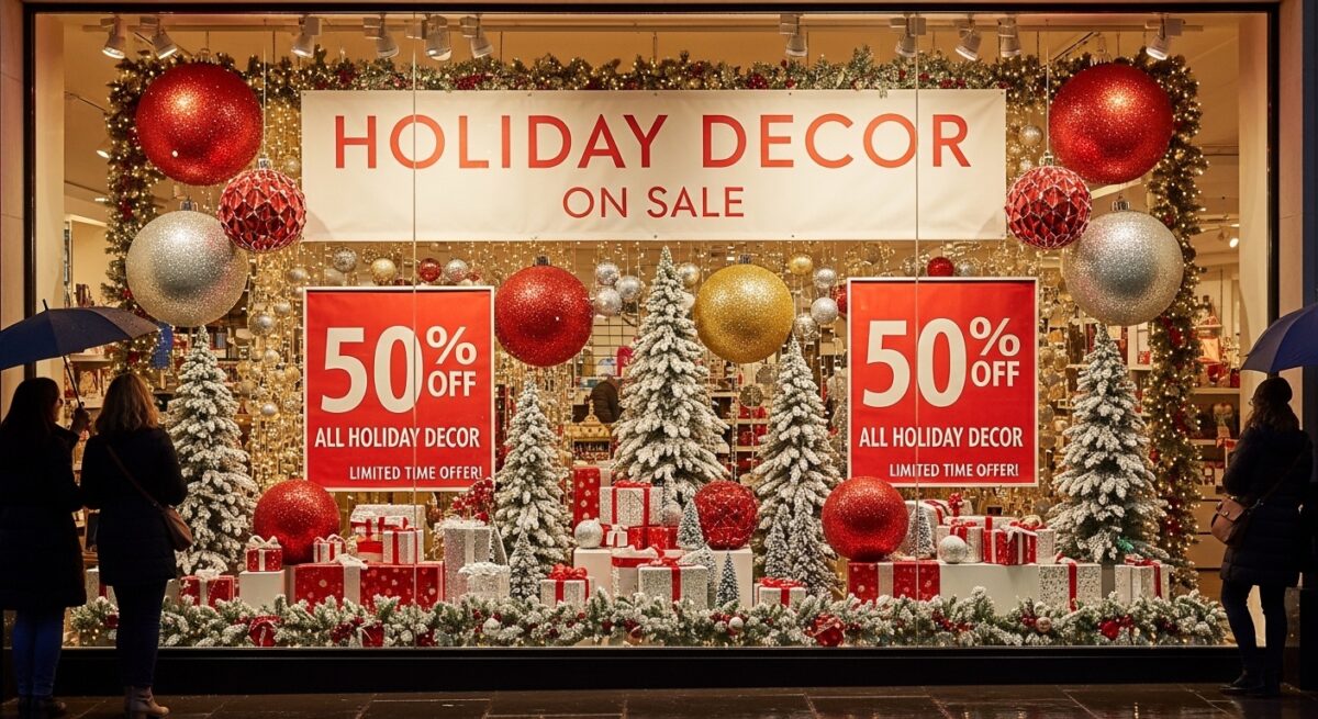 shop holiday decor on sale